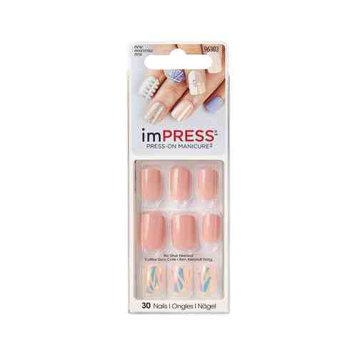 Твердый лак для ногтей (короткая длина) Kiss Impress Manicure Accent Nails Нюдовая мечтаарт. ID: 798723