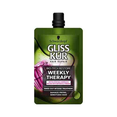 Уход для чувствительных волос склонных к повреждению Schwarzkopf Gliss Kur Bio-Tech Restore Weekly Therapy Rinse-Out Intense Treatmentарт. ID: 914498