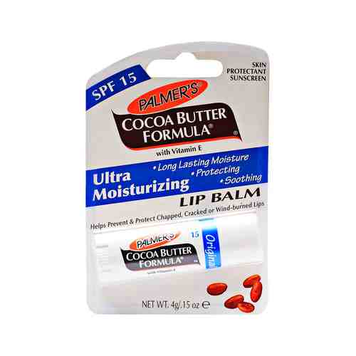 Увлажняющий бальзам для губ с маслом какао и витамином Е Palmers Cocoa Butter Formula Ultra Moisturizing Lip Balm SPF 15арт. ID: 944759