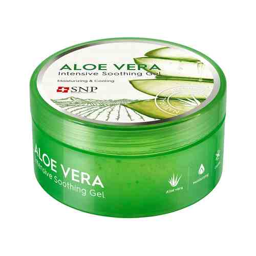 Увлажняющий и освежающий гель для лица и тела с экстрактом алоэ вера SNP Aloe Vera Intensive Soothing Gelарт. ID: 944693