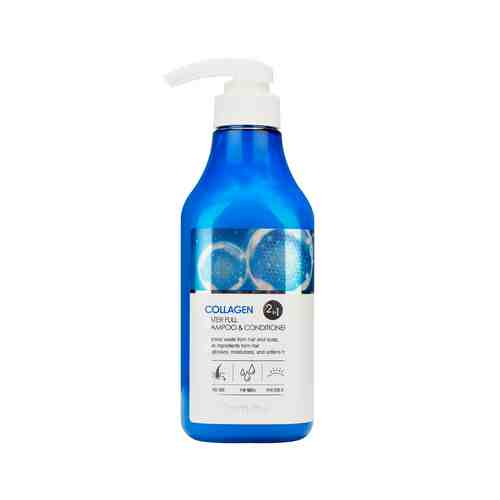 Увлажняющий шампунь-кондиционер для волос с коллагеном FarmStay Collagen Water Full Shampoo&Conditionerарт. ID: 961386