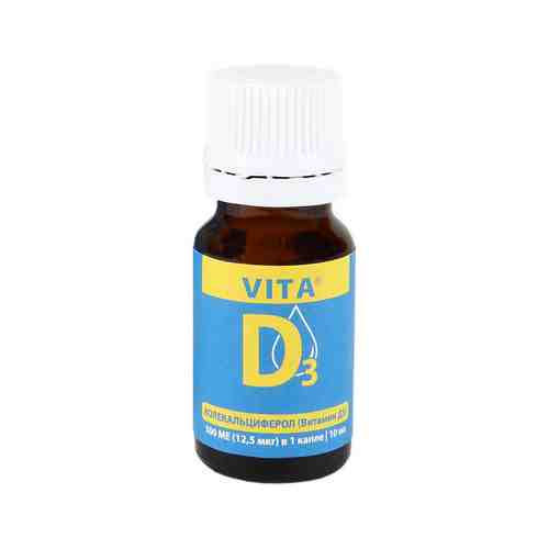 Витамин D 10 мл Vita D3 Колекальциферол (Витамин D3) 500 MEарт. ID: 976384