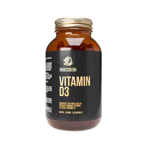 Витамин D3 Grassberg Vitamin D3 600IU 90 Capsарт. ID: 974091