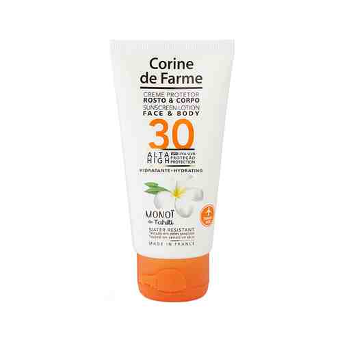 Водостойкий солнцезащитный крем для лица и тела Corine De Farme Sunscreen Lotion Face&body SPF 30арт. ID: 966772