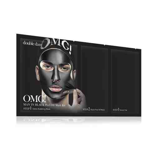 Восстанавливающая маска для лица Double Dare Omg! Man in Black Peel Off Facial Mask Kitарт. ID: 878392