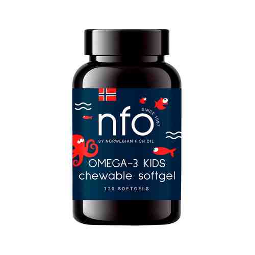 Жевательные капсулы Омега-3 с витамином D Norwegian Fish Oil Omega-3 Chewable Capsules with Vitamine D 120 Capsарт. ID: 976744