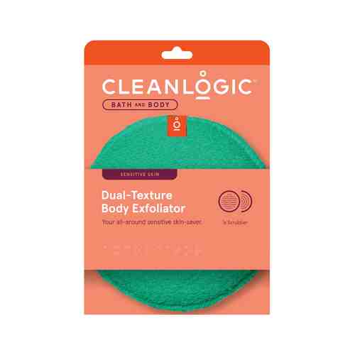 Двусторонняя мочалка для чувствительной кожи тела Cleanlogic Bath and Body Dual-Texture Body Exfoliator Sensitive Skinарт. ID: 960441