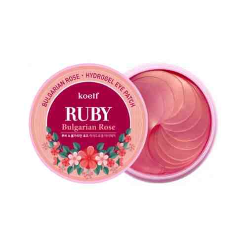 Гидрогелевые патчи для области вокруг глаз с рубиновой пудрой и болгарской розой Koelf Ruby Bulgarian Rose Hydro Gel Eye Patchарт. ID: 961305