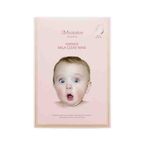 Набор из 10 тканевых масок для лица, выравнивающих тон кожи JMsolution Mama Pureness Mela Clear Mask Packарт. ID: 946892