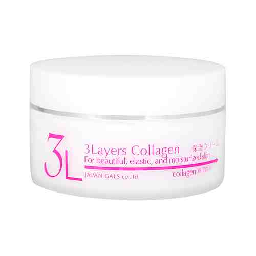 Увлажняющий крем для лица с тремя видами коллагена Japan Gals 3 Layers Collagen Moisturizing Creamарт. ID: 933399
